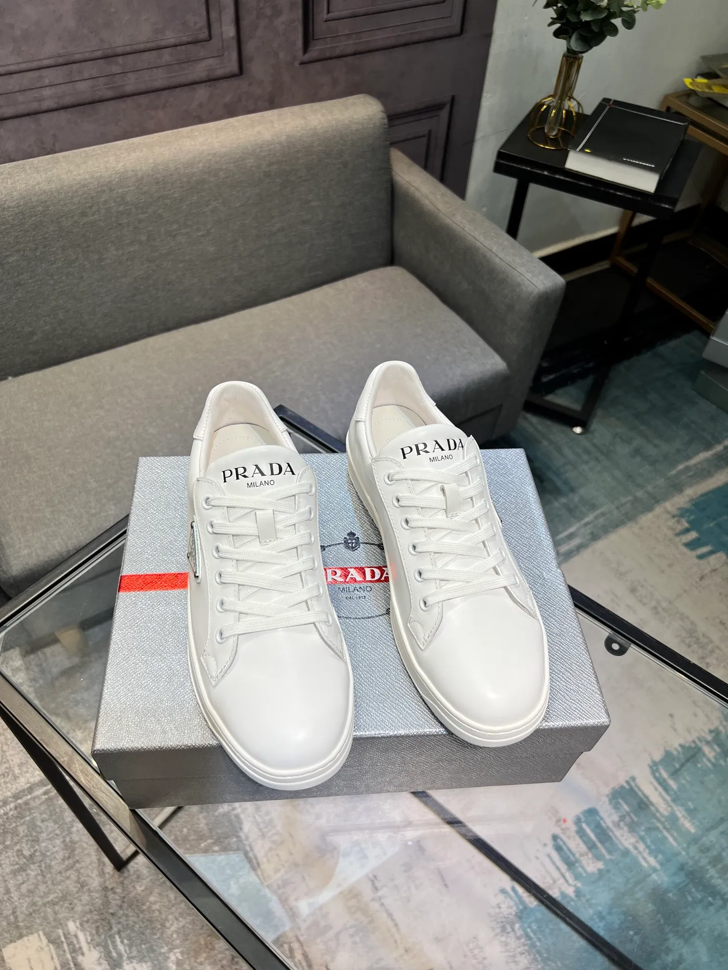 Men's shoes 💰540 [PRADA] Men's shoes are popular in the counter, official website synchronization, 1 high-quality shipment ✔️ Original frosted cowhide + cowhide lining, 1🆚1 replica, original sole, 38-45 (45 customized, non-refundable)